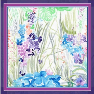 🔸 Pañoleta Orquídeas en el Jardín (Scarf)